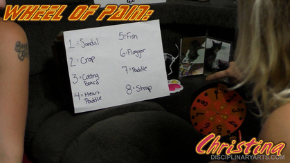 WHEEL OF PAIN: CHRISTINA
