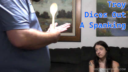 Troy dices out a spanking